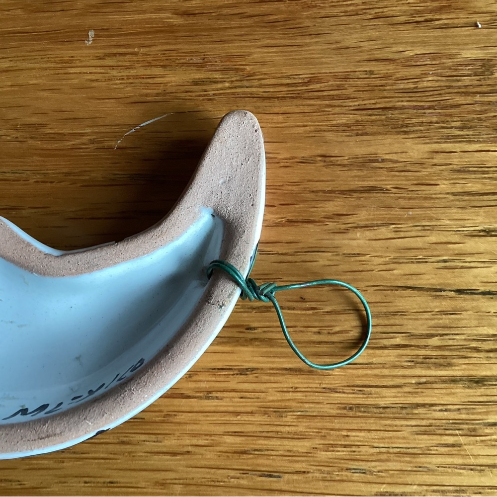 Talavera Mexican Moon: Pottery Hanging 🌙 - Picture 7 of 13